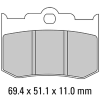 Ferodo Brake Disc Pad Set - FDB2041 P Platinum Compound - Non Sinter for Road or Competition