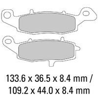 Ferodo Brake Disc Pad Set - FDB2048 EF ECO Friction Compound - Non Sinter for Road Product thumb image 1