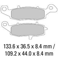 Ferodo Brake Disc Pad Set - FDB2048 P Platinum Compound - Non Sinter for Road or Competition