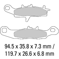 Ferodo Brake Disc Pad Set - FDB2080 SG Sinter Grip SG Compound - Road, Off-Road or Competition Product thumb image 1
