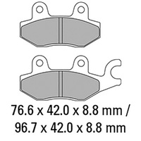 Ferodo Brake Disc Pad Set - FDB2087 EF ECO Friction Compound - Non Sinter for Road Product thumb image 1