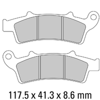 Ferodo Brake Disc Pad Set - FDB2105 EF ECO Friction Compound - Non Sinter for Road