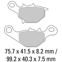 Ferodo Brake Disc Pad Set - FDB2133 EF ECO Friction Compound - Non Sinter for Road