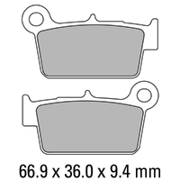 Ferodo Brake Disc Pad Set - FDB2162 EF ECO Friction Compound - Non Sinter for Road