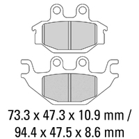 Ferodo Brake Disc Pad Set - FDB2184 P Platinum Compound - Non Sinter for Road or Competition