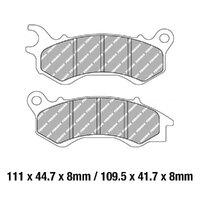 Ferodo Brake Disc Pad Set - FDB2256 EF ECO Friction Compound - Non Sinter for Road Product thumb image 1