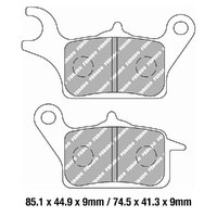 Ferodo Brake Disc Pad Set - FDB2297 EF ECO Friction Compound - Non Sinter for Road