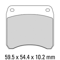 Ferodo Brake Disc Pad Set - FRP213 P Platinum Compound - Non Sinter for Road or Competition