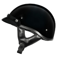 M2R Rebel Shorty Helmet Black With Peak