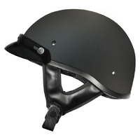 M2R Rebel Shorty Helmet Matt Black With Peak