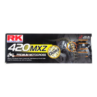 RK Chain 420MXZ - 126 Link - Gold