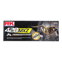 RK Chain 428MXZ - 126 Link - Gold