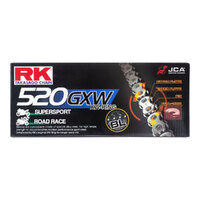 RK Chain 520GXW - 120 Link - Black/Gold