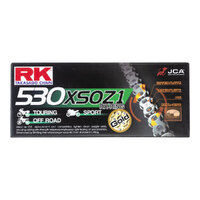 RK Chain 530XSO - 124 Link - Gold  Product thumb image 1