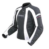 Dririder Airstream Womens Textile Jacket Black/White