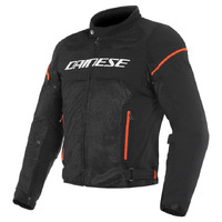 Dainese Air Frame D1 Tex Jacket - Black/White/Fluoro Red