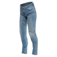 Dainese Denim Stone Tex Pants - Slim - Ladies - Light Blue