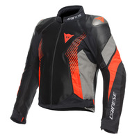 Dainese Super Rider Absoluteshell Jacket - Black/Dark Gull Grey/Fluoro Red