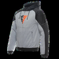 Dainese Daemon-X Safety Fullzip Hoody - Melange Grey/Black/Red