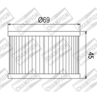 Champion OIL Filter Element - COF011 Product thumb image 1