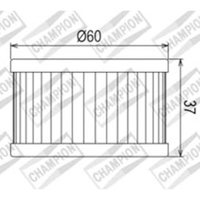 Champion OIL Filter Element - COF037 Product thumb image 1