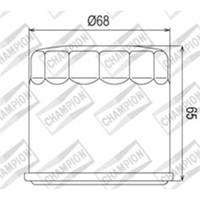 Champion OIL Filter Element - COF038 Product thumb image 1