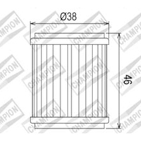 Champion OIL Filter Element - COF041 Product thumb image 1