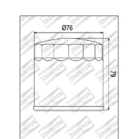 Champion OIL Filter Element - COF063 Product thumb image 1