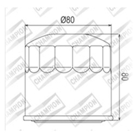 Champion OIL Filter Element - COF102