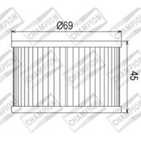 Champion OIL Filter Element - COF461 Product thumb image 1