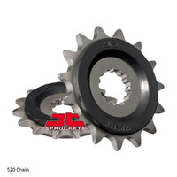 RK Front Sprocket - Steel W/-RUBBER Cush 15T 520P