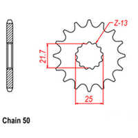RK Front Sprocket - Steel  18T 530P (Not D/D)