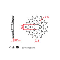 RK Front Sprocket - Steel  13T 520P sku:31-49H-13