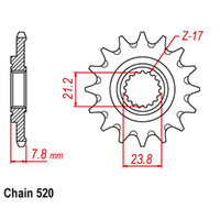 RK Front Sprocket - Steel 13T #520 sku:31-K95-13