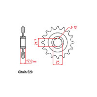 RK Front Sprocket - Steel  15T 520P sku:31-MGZ-15