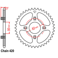 RK Rear Sprocket - Steel 36T 420P sku:32-153-36