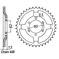 RK Rear Sprocket - Steel 45T 428P sku:32-1KH-45