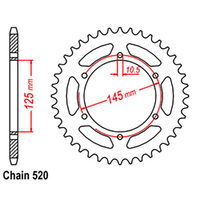 RK Rear Sprocket - Steel 47T 520P sku:32-1M1-47