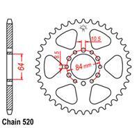 RK Rear Sprocket - Steel 39T 520P D/D sku:32-290-39