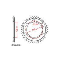 RK Rear Sprocket - Steel 37T 520P sku:32-307-37