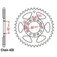 RK Rear Sprocket - Steel 47T 428P D/D sku:32-4V1-47