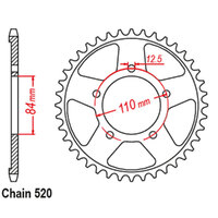 RK Rear Sprocket - Steel 41T 520P sku:32-MKG-41