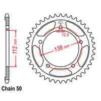 RK Rear Sprocket - Steel 44T 530P sku:32-MV9-44