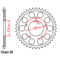 RK Rear Sprocket - Steel 48T 530P sku:32-YC2-48
