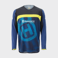Husqvarna Railed Shirt - Blue/Yellow
