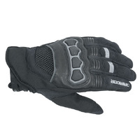 Dririder Motorcycle Street Womens Gloves Black/Grey  