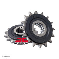 RK Front Sprocket - Steel W/-RUBBER Cush 17T 525P sku:41-A03-17RB