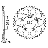 RK Rear Sprocket - Steel 48T 530P sku:42-H01-48