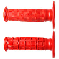 Ariete Motorcycle Hand Grips MX Unity Half Waffle Red