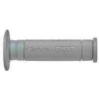 Ariete Motorcycle Hand Grips Off Road Dirt Zone 135mm Open End Gray